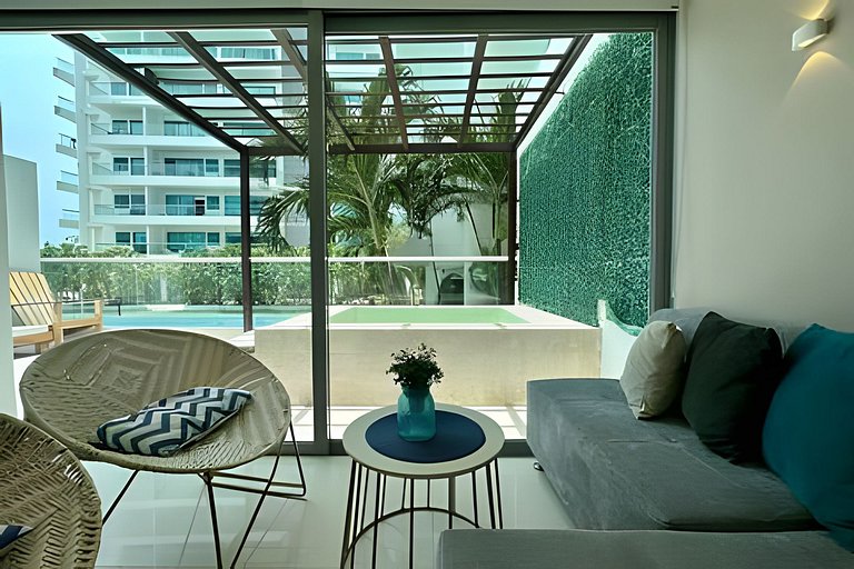 Luxury apartment Sonesta Cartagena beachfront