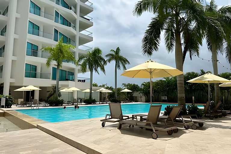 Luxury apartment Sonesta Cartagena beachfront