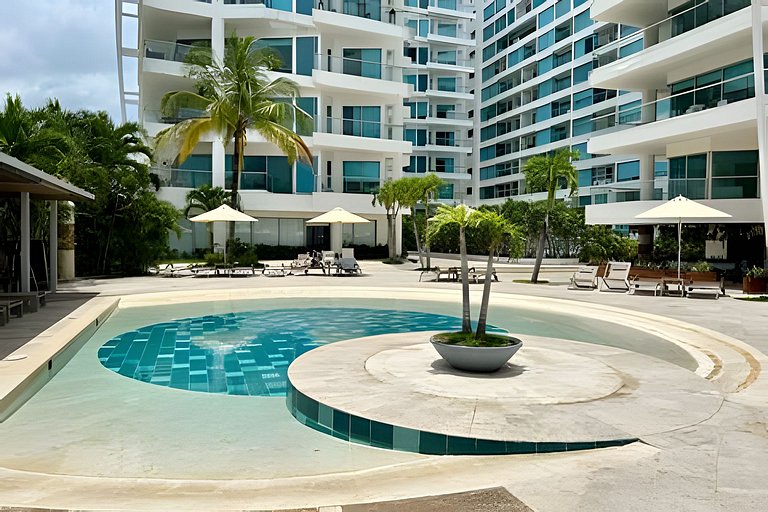 Luxury apartment Sonesta Cartagena beachfront